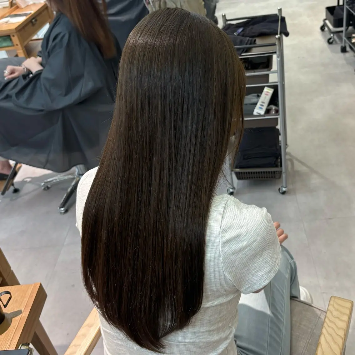 ロング カラー ブラウンカラー 透明感カラー オリーブブラウン ヘアカラー ♦️個室快眠スパ♦️ / 西野 杏🫧のヘアスタイル