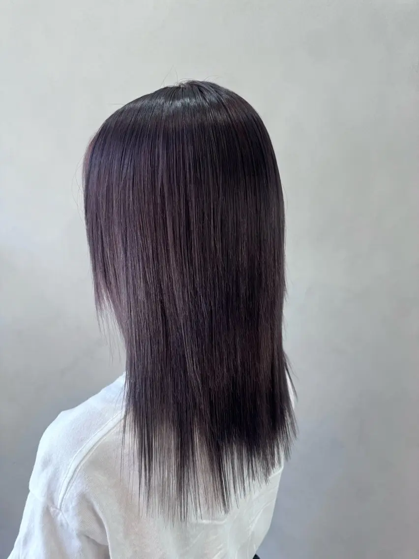 ミディアム カラー ピンクカラー バイオレットカラー ☁️olelo国立 ☁️Minoriのヘアスタイル