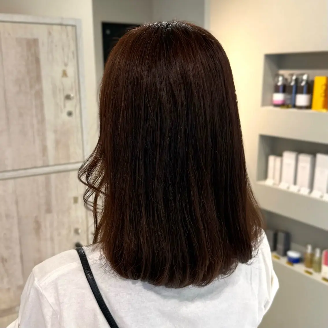セミロング ヘアカラー 福田 望実のヘアスタイル