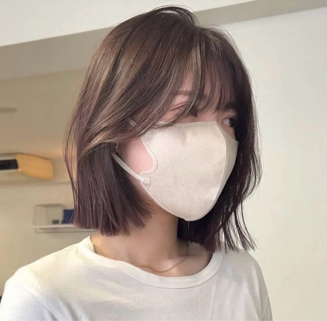 ミディアム ヘアカラー トリートメント コウ チホウのヘアスタイル