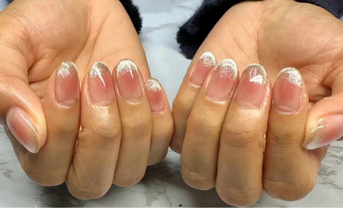 ネイル アートネイル チークネイル フレンチネイル マグネットネイル マグネットフレンチ Mai’s nailのネイルデザイン