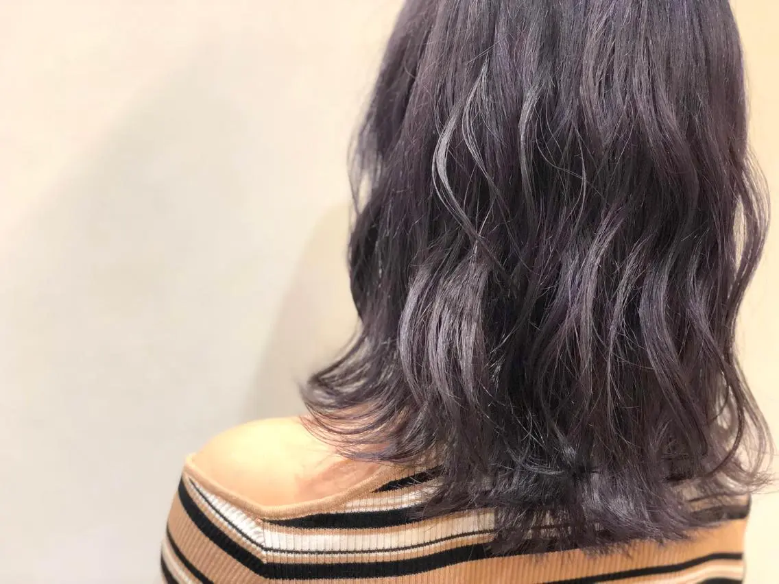ミディアム カラー ヘアアレンジ ベージュカラー ヘアカラー いしだ みさきのヘアスタイル