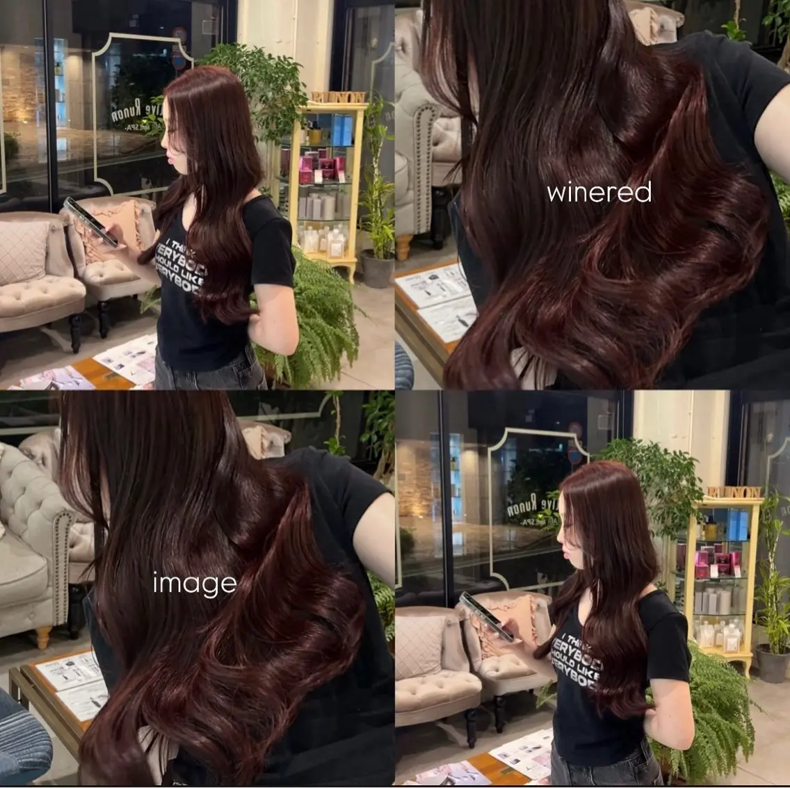 ロング カラー ヘアカラー トリートメント 🫐 キナリ🫐のヘアスタイル