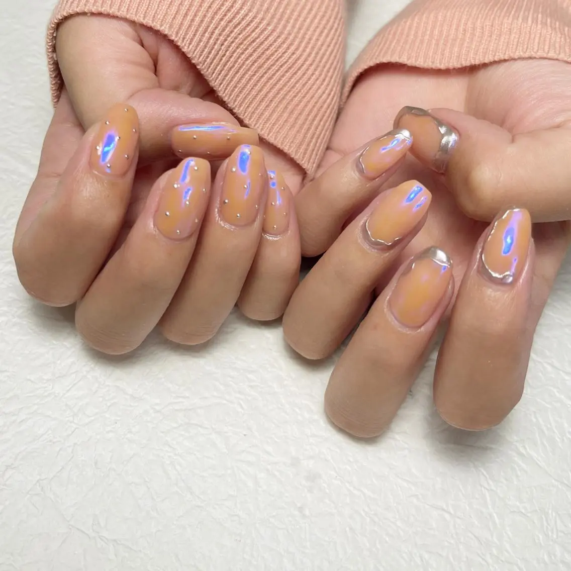 ネイル アートネイル フットネイル ジェルネイル キラキラネイル 韓国ネイル Y nail なんば堀江店のネイルデザイン