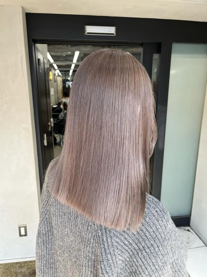 【ハイクオリティな艶カラー❣️】ダブルカラー+外部補修TOKIOトリートメント💎の写真