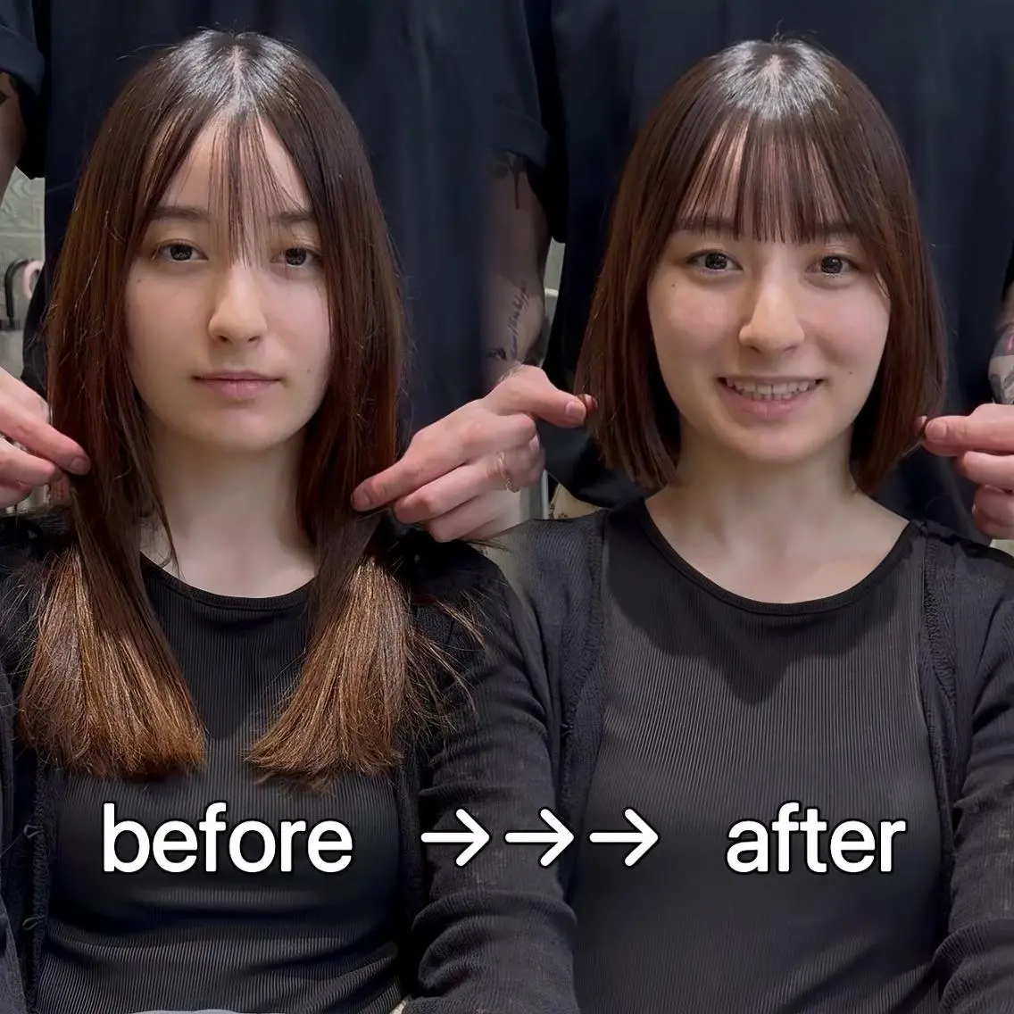 ミディアム Lond roseのヘアスタイル