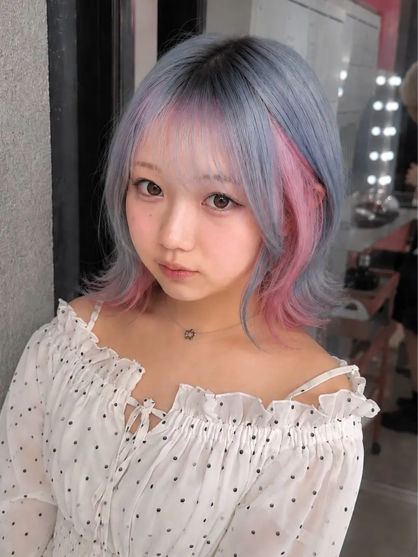 ミディアム カラー カット ヘアカラー 🦋色落ちまで綺麗に 🦋KOKIのヘアスタイル