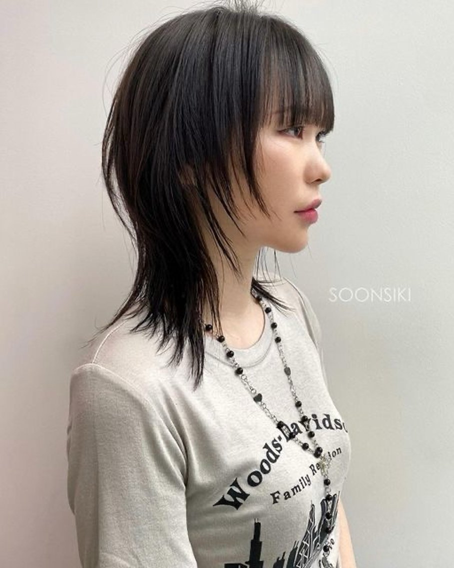 ミディアム ウルフカット カラーモデル募集中 Rei🐈⬛/大宮のヘアスタイル