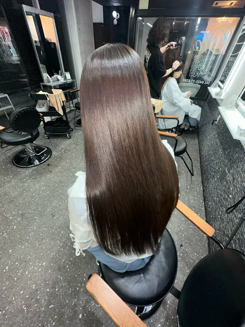 ロング パーマ 髪質改善⭐️縮毛矯正 中野⭐️Rinaのヘアスタイル