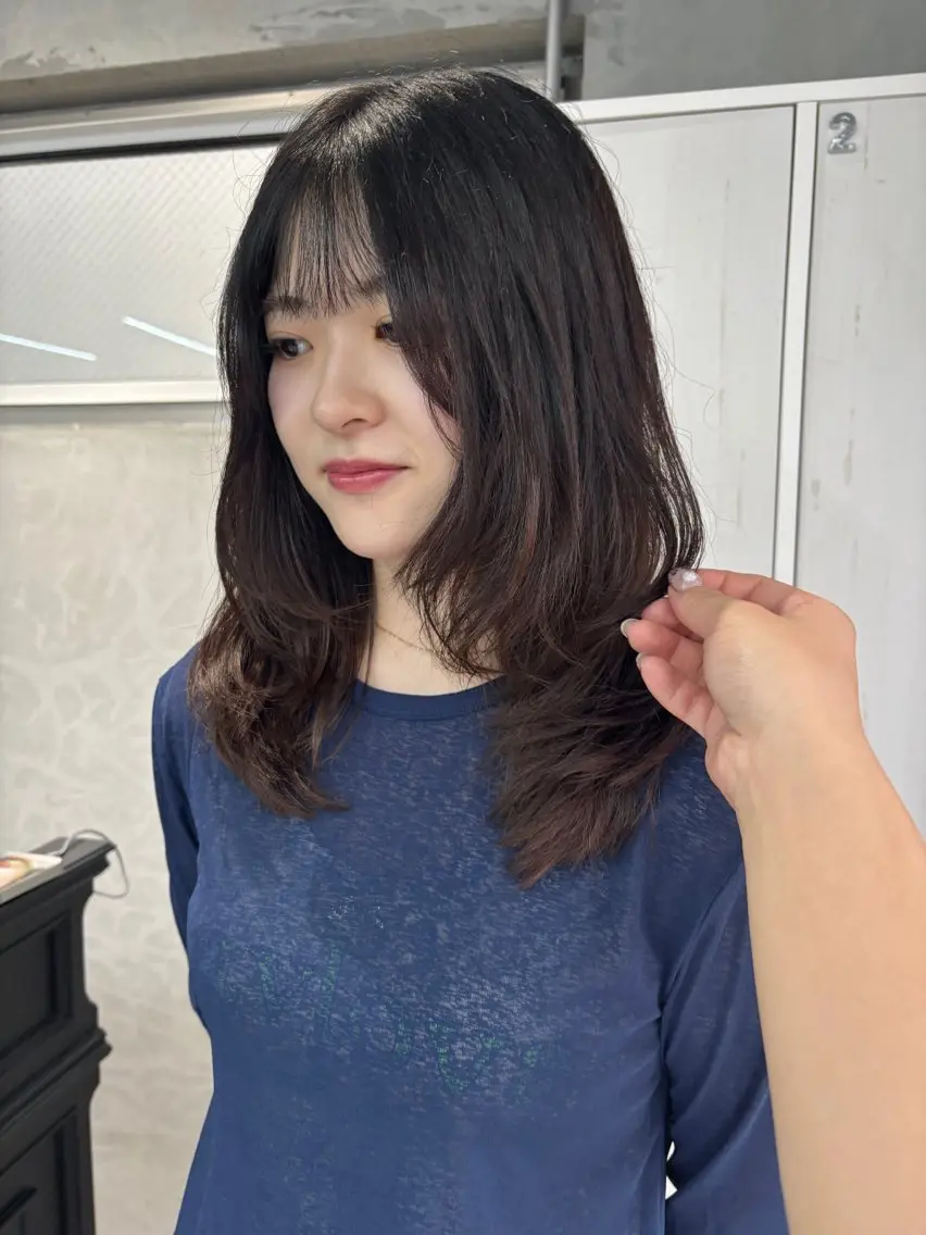 セミロング レイヤーカット 玖須 綾音 /柔らかい海外ヘア♡のヘアスタイル
