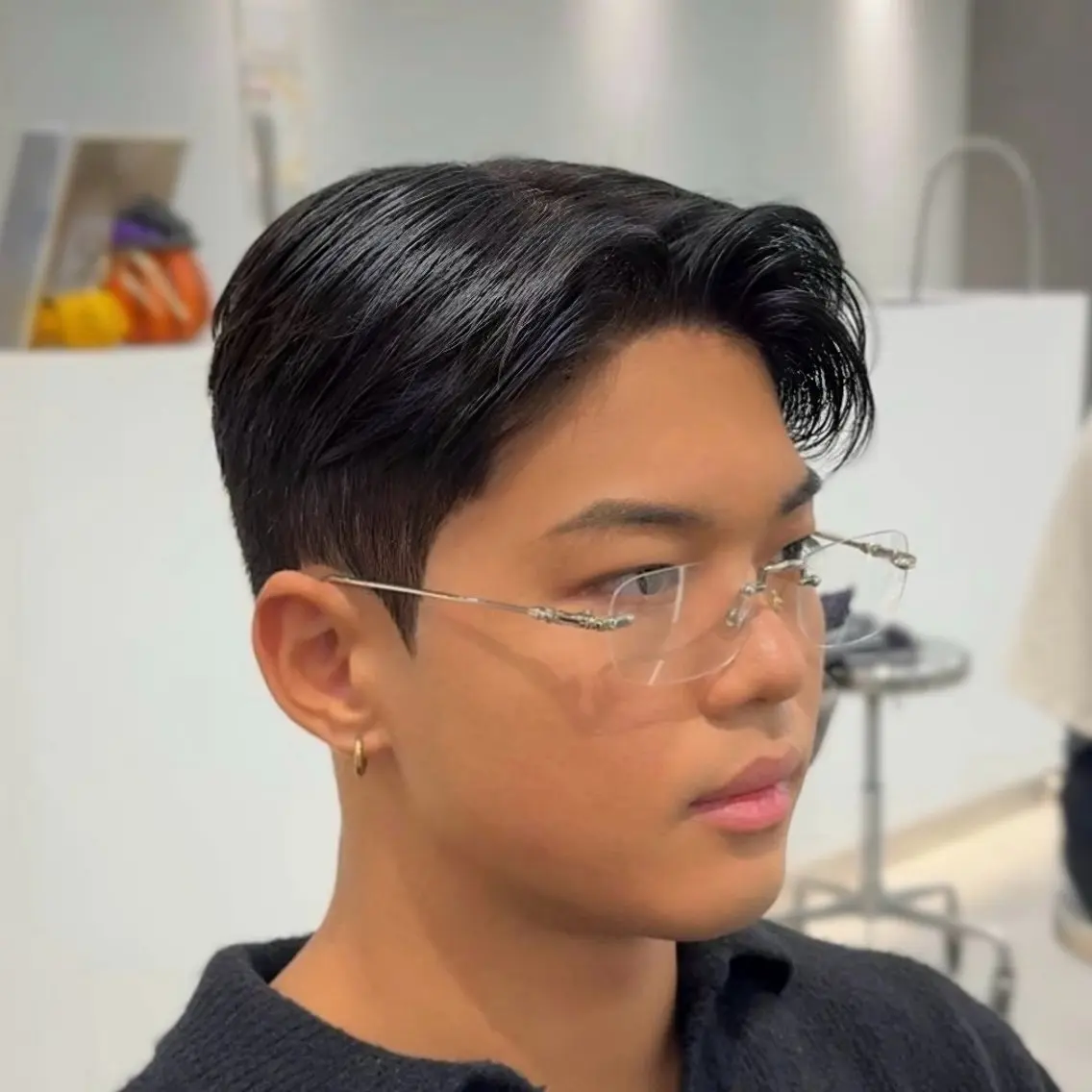 メンズ メンズ韓国風 カット パーマ 縮毛矯正 韓国メンズスタイル 🇰🇷パーマのヘアスタイル