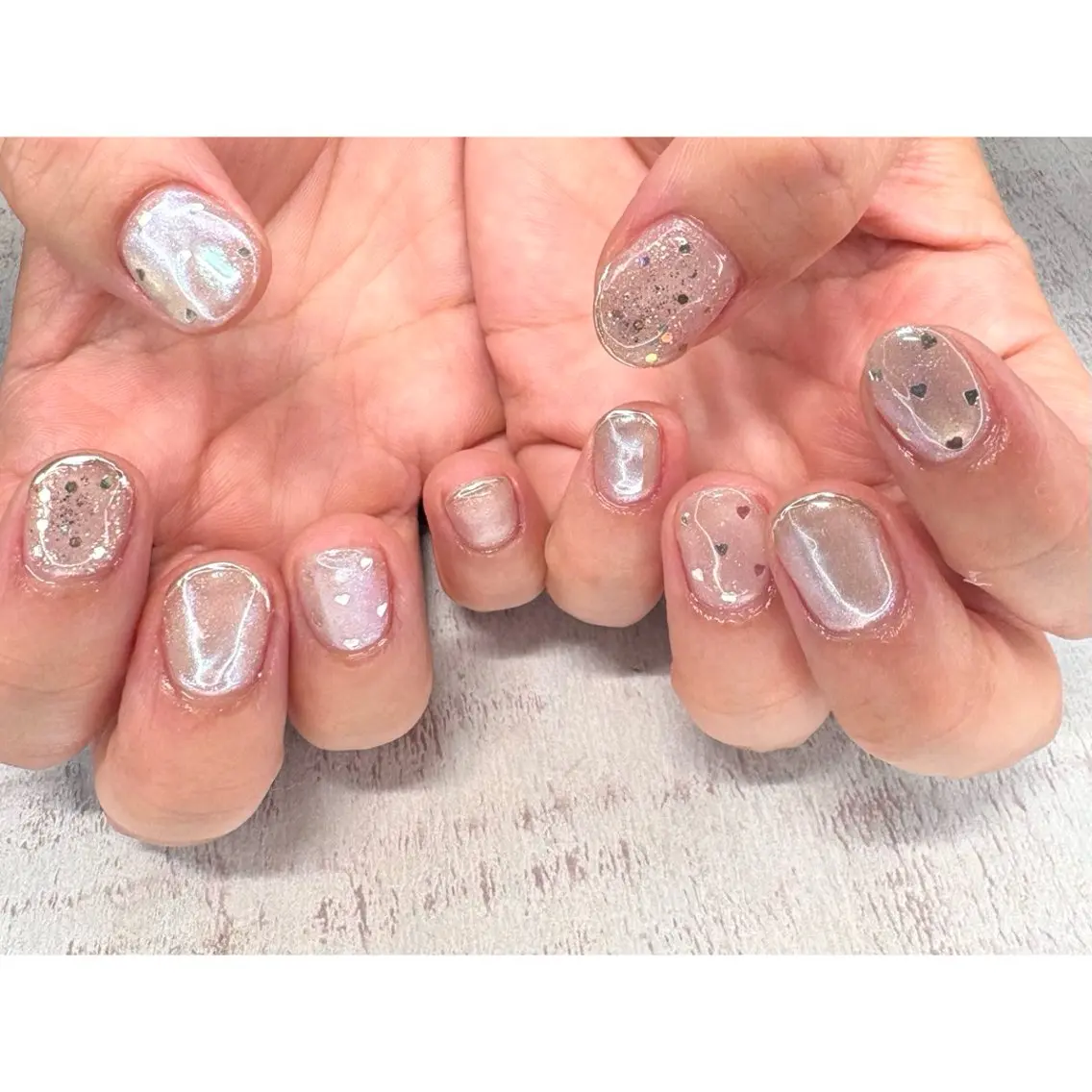 ネイル ハンドネイル 𖡼 yumenoのネイルデザイン