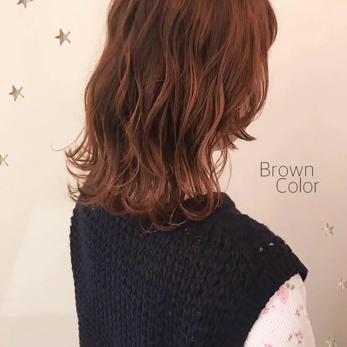 ミディアム カラー 市川 千夏のヘアスタイル