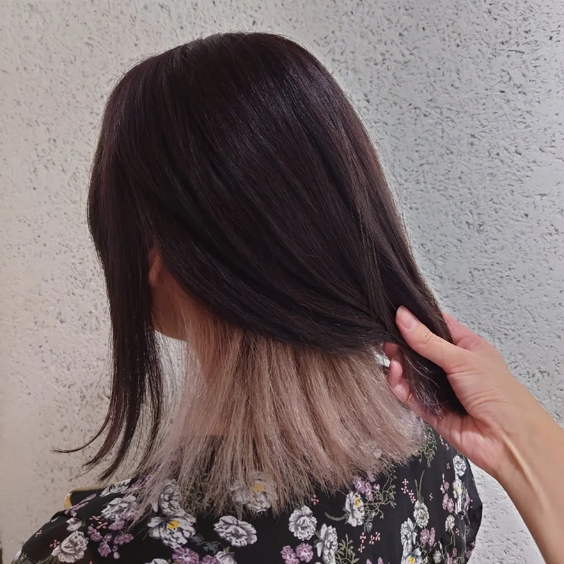 ミディアム カラー ヘアアレンジ アディクシーカラー ベージュカラー ブリーチ イヤリングカラー ハイトーンカラー カット ヘアカラー トリートメント かわい ゆうな 髪質改善/縮毛矯正のヘアスタイル