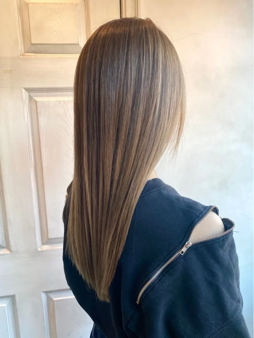 ロング カット 縮毛矯正 【🉐学割】応援📣 ミニモ限定🤩千 田のヘアスタイル