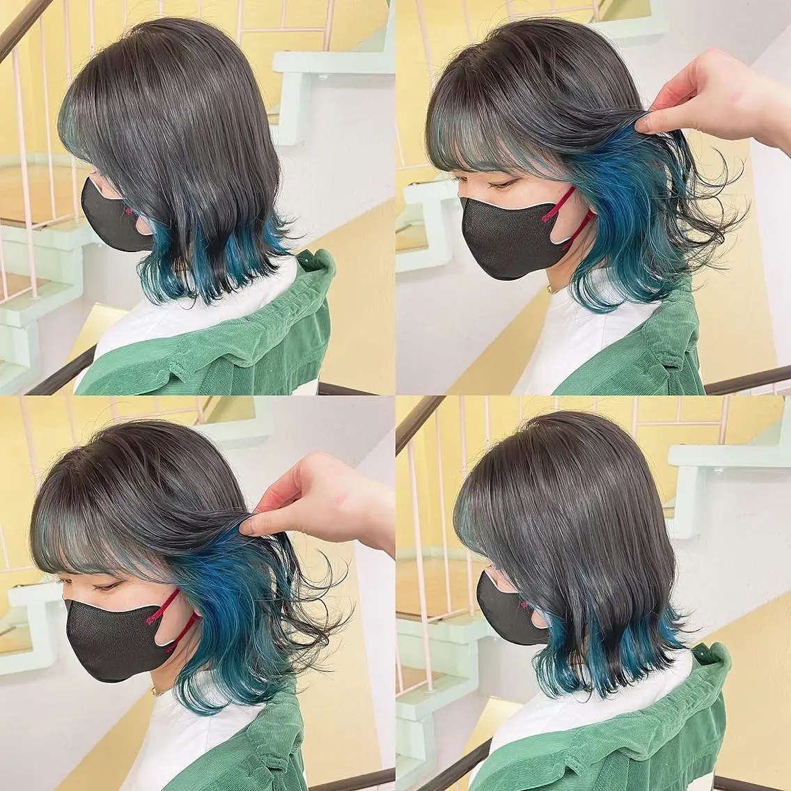 カラー ヘアカラー トリートメント 渋谷:インナーカラー ／🍒エリカ🍒のヘアスタイル