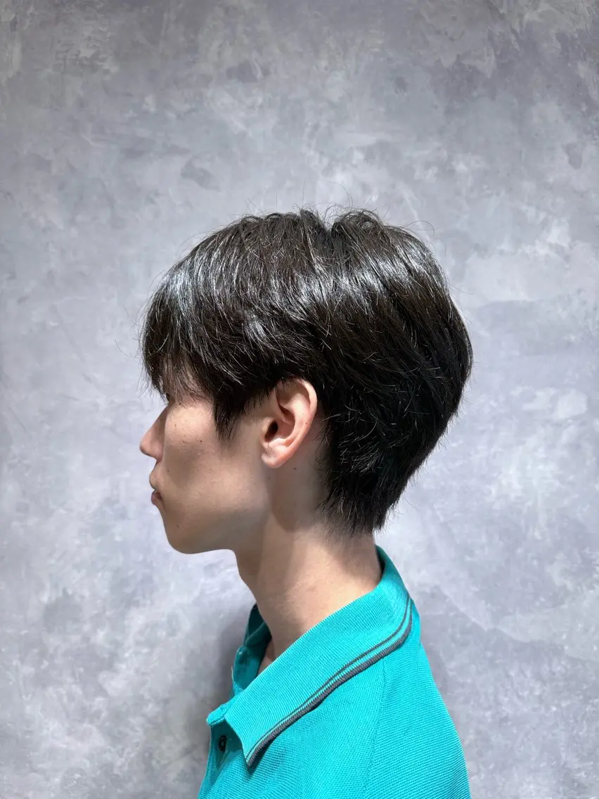 メンズ マッシュ シースルーマッシュ カット Mika/岡崎市 /メンズ/艶カラーのヘアスタイル