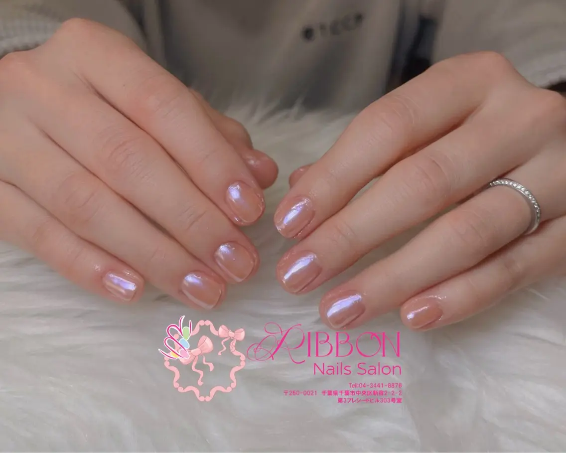 ネイル チークネイル フットネイル フレンチネイル グラデーション 韓国ネイル Ribbonnail salonのネイルデザイン