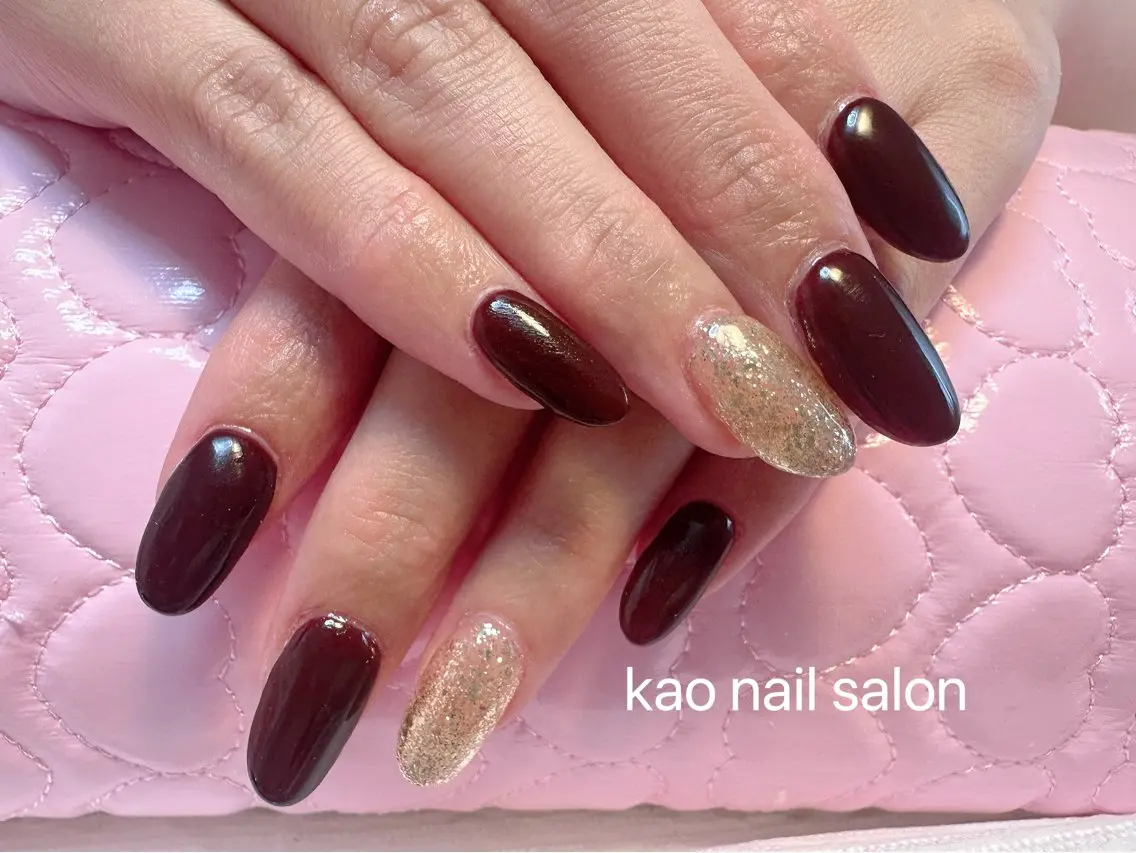 ネイル ネイルチップ ハンドネイル kao nail マグネット/長さだしのネイルデザイン