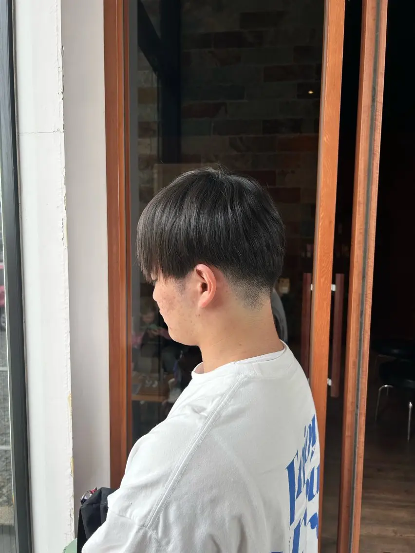 ショート メンズ マッシュ 縮毛矯正 村松 麻菜のヘアスタイル