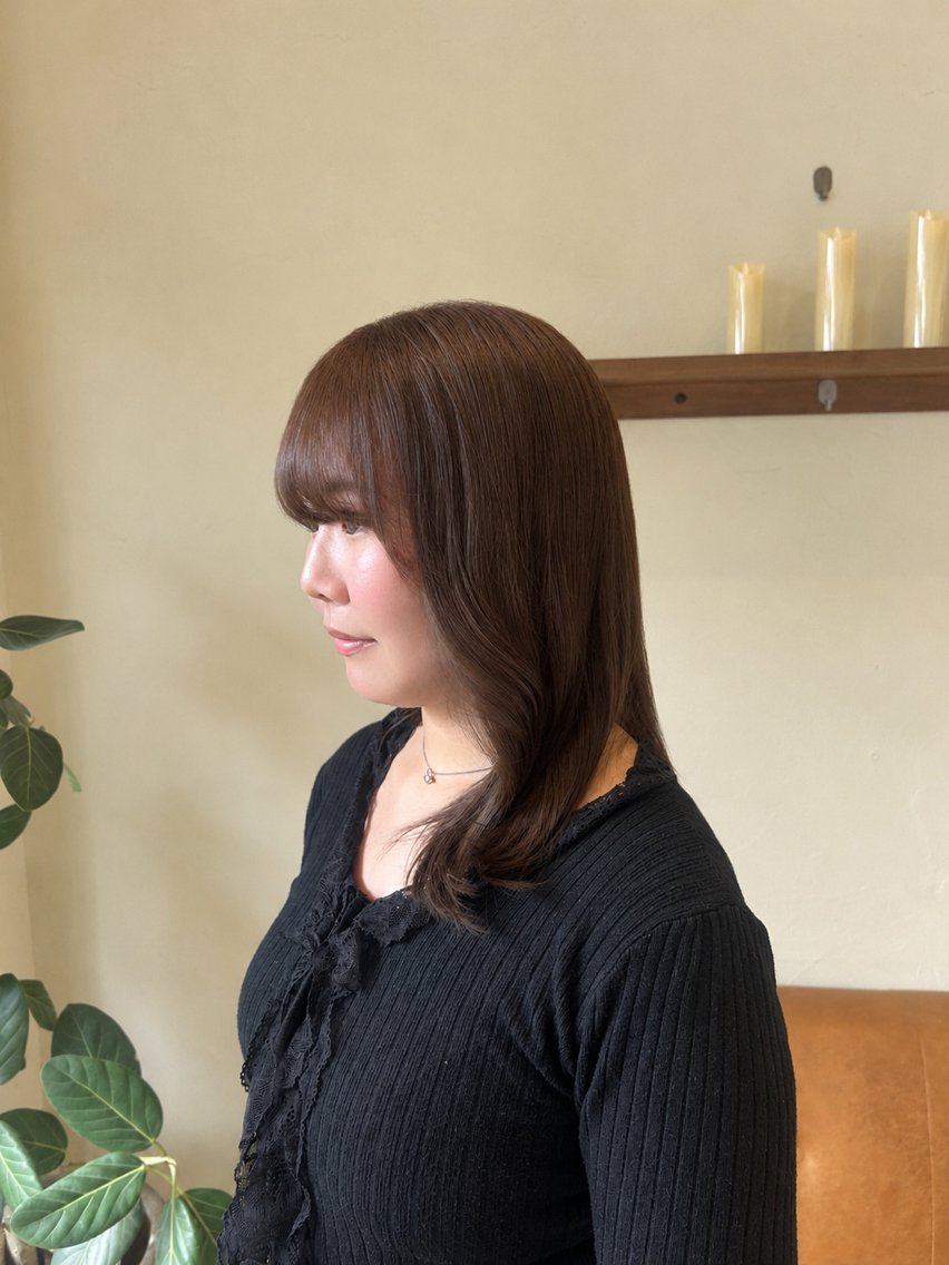 セミロング ヘアカラー 🖤杉原 萌々香🖤のヘアスタイル