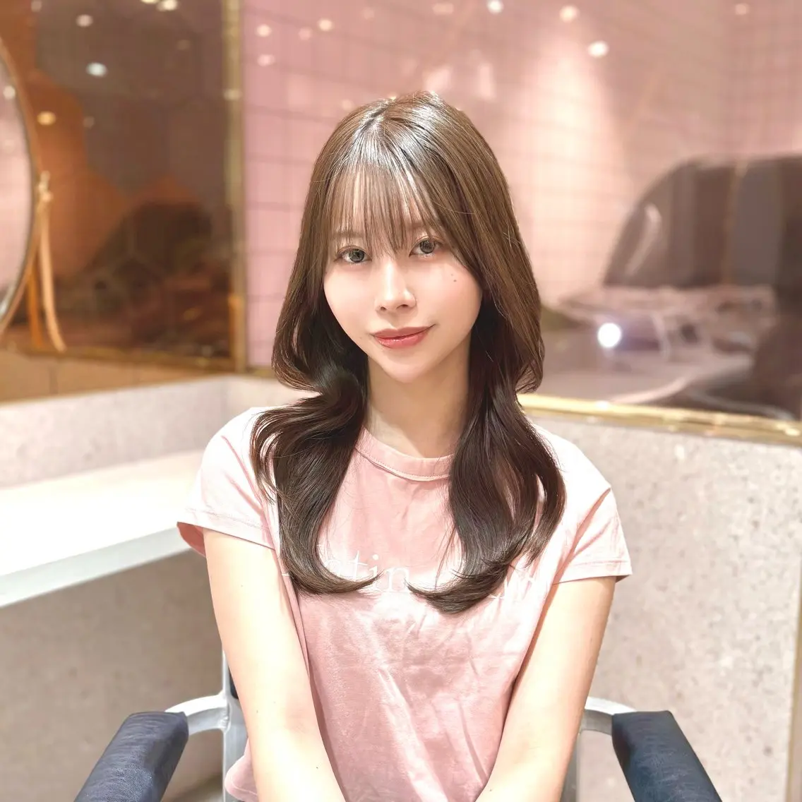 ロング カラー パーマ ヘアアレンジ メンズ キッズ カット トリートメント 北千住/小顔レイヤー /顔まわり/西慶太朗のヘアスタイル