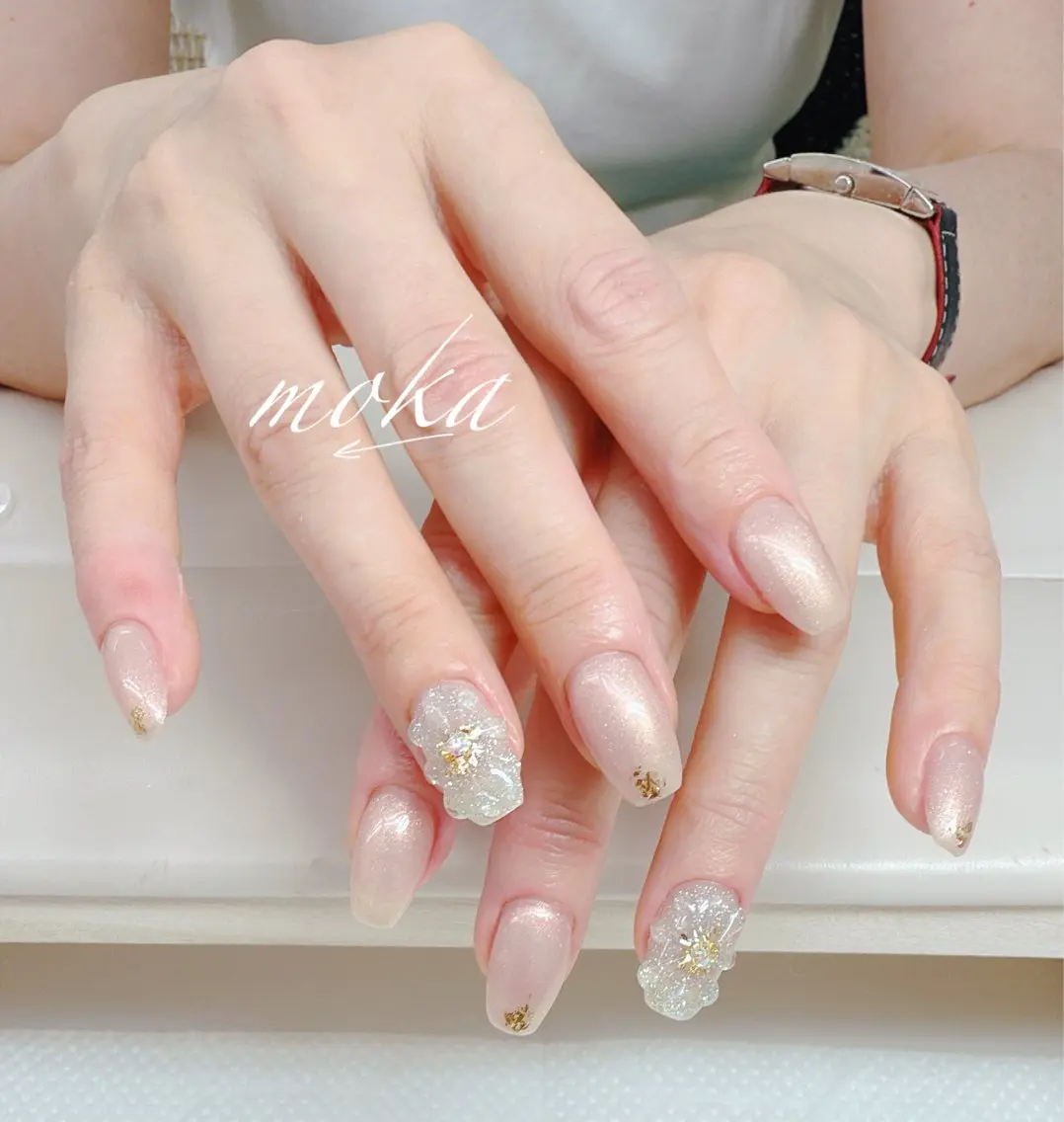 ネイル ハンドネイル ハンドケア 胡蝶蘭レディースサロ ンNailMOKAのネイルデザイン