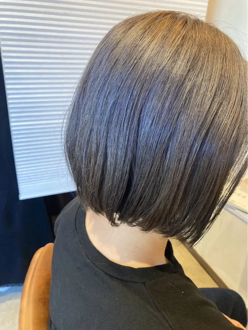 髪質改善艶感ヘアカラー🩷透明感アッシュ🟦の写真