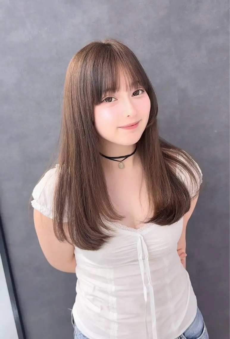 セミロング レイヤーカット ローレイヤー 渋谷ブリーチカラー/ デザインカラー/優希のヘアスタイル