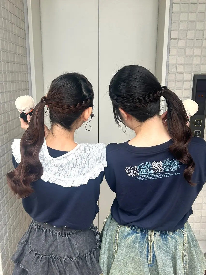 ヘアアレンジ ヘアセット 💖韓国ヘア/ エクステmikotoのヘアスタイル