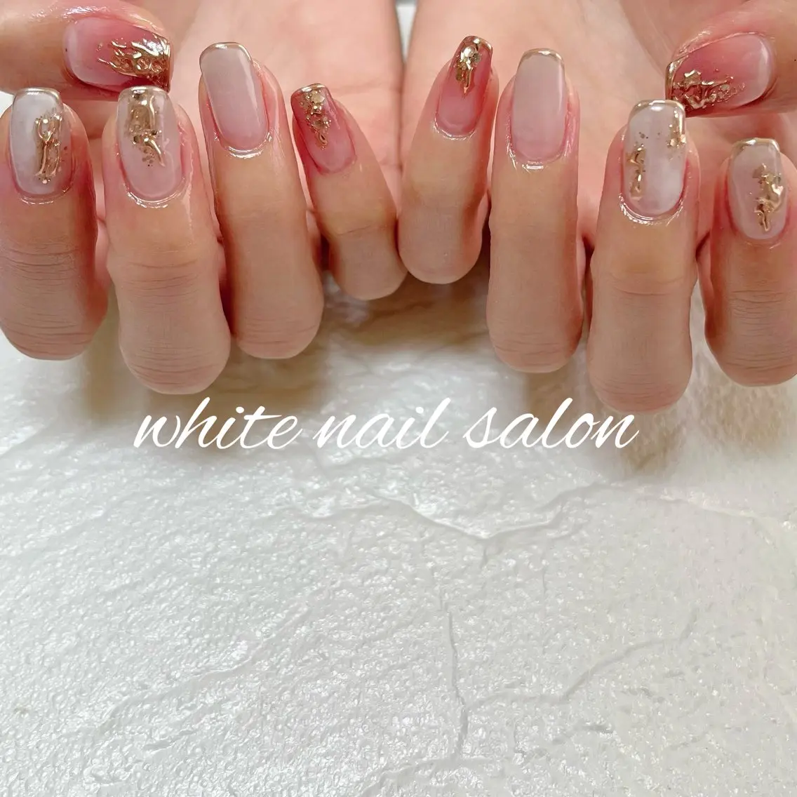 ネイル ラメ(グリッター) 持ち込み ハンドネイル white nail salonのネイルデザイン