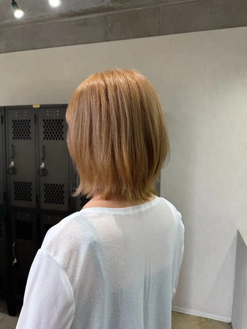 ミディアム カット ヘアカラー 【カット550円】 🌟ユズハのヘアスタイル