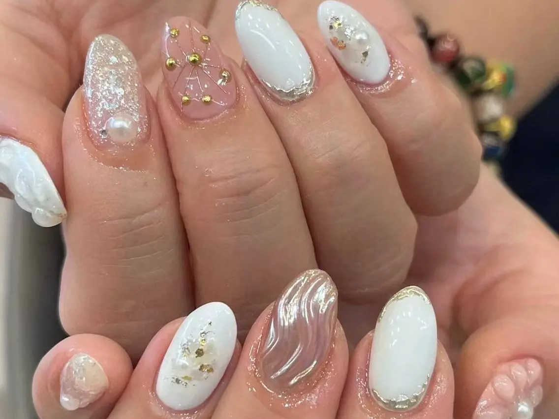 ネイル アートネイル フラワーネイル フットネイル ジェルネイル マグネットネイル Babarla nailのネイルデザイン
