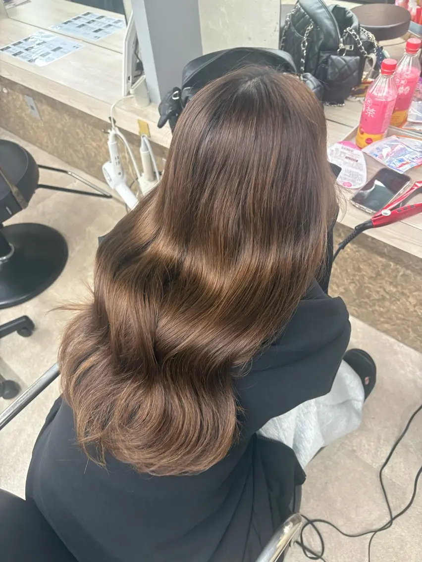 ロング カット ヘアカラー トリートメント 🫧IMAI ️当日OK🫧のヘアスタイル