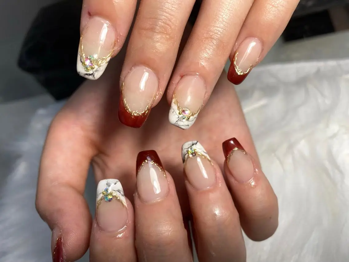 ネイル ハンドネイル Mana‪ ‪·͜· ❤︎‬のネイルデザイン