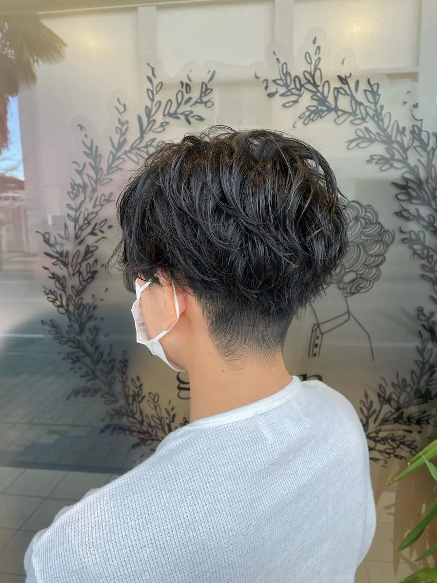 メンズカット+パーマの写真