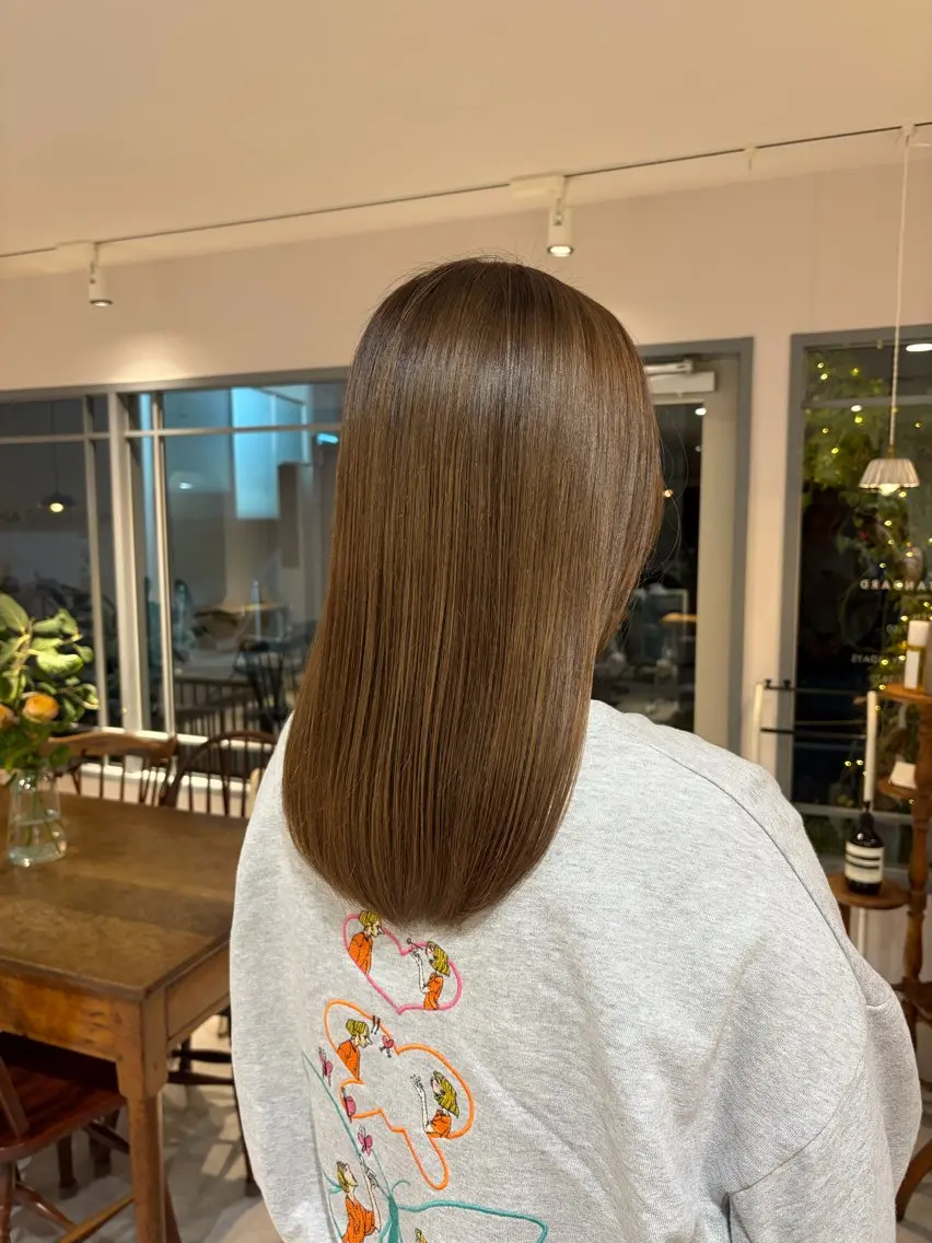 ミディアム カラー ヘアカラー 【仙川】 セリナ‎🤍のヘアスタイル