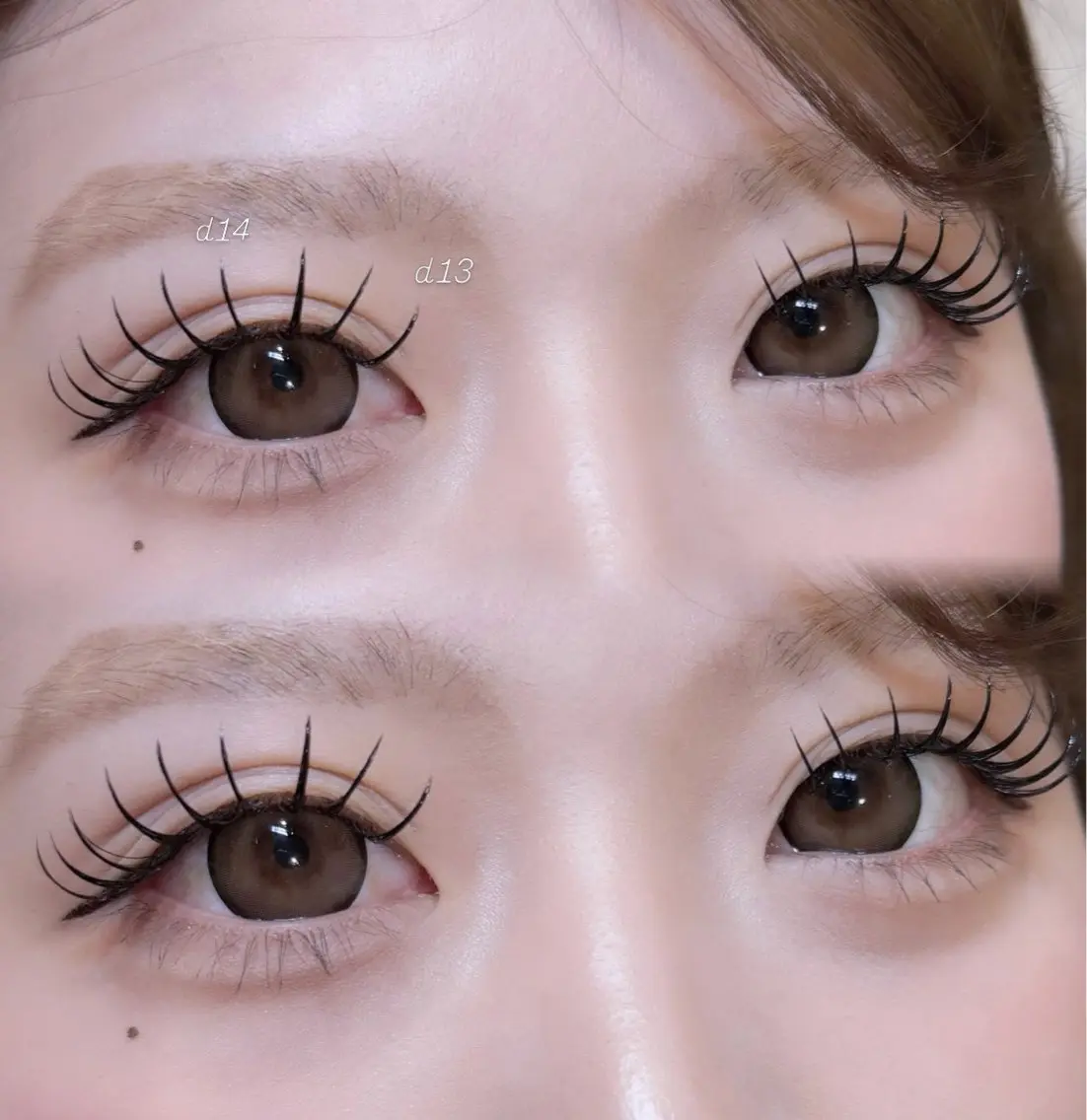 。✧。・゚上まつ毛エクステ140本【flat lash】(コーティング付)の写真