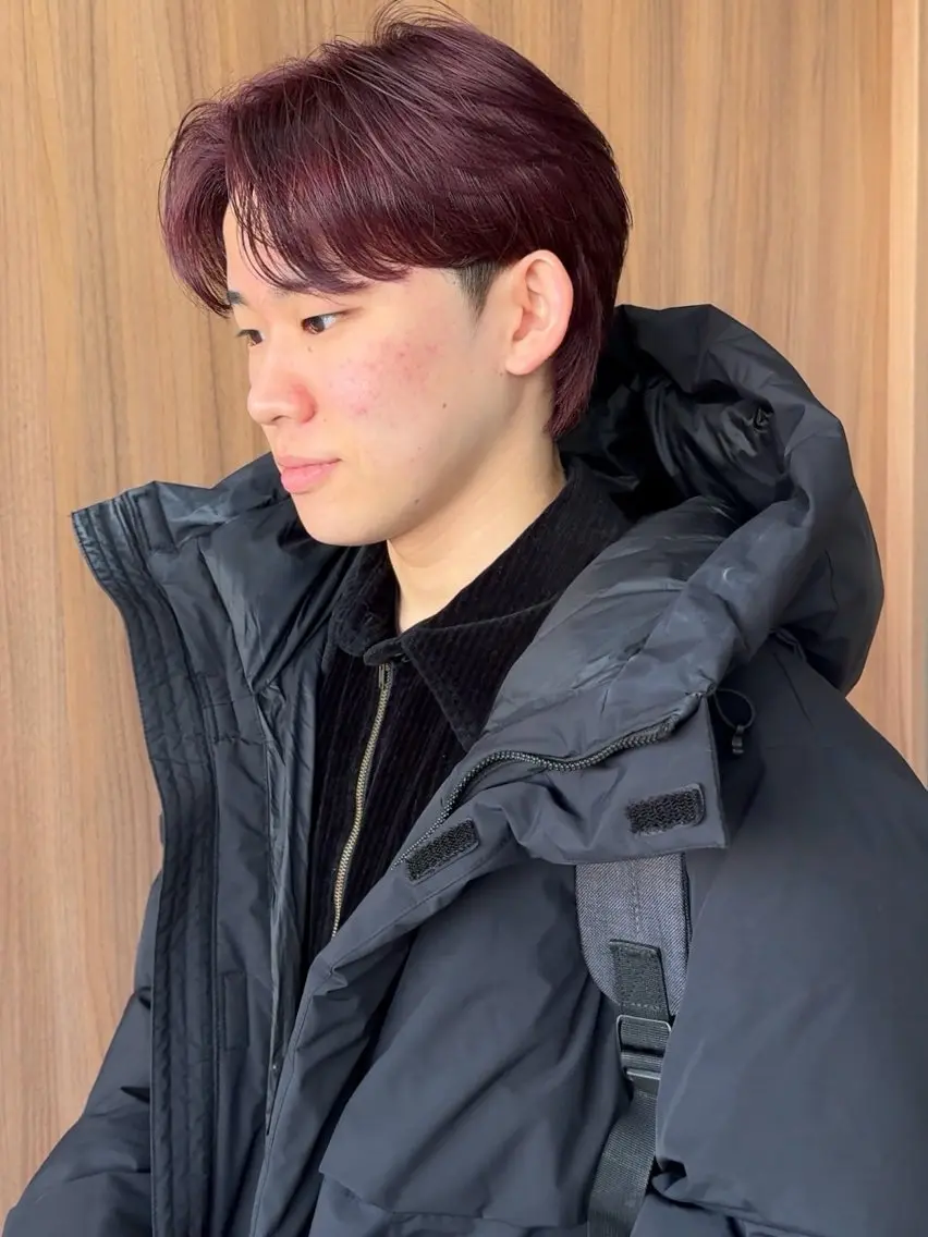カラー メンズ 田中 翔空のヘアスタイル