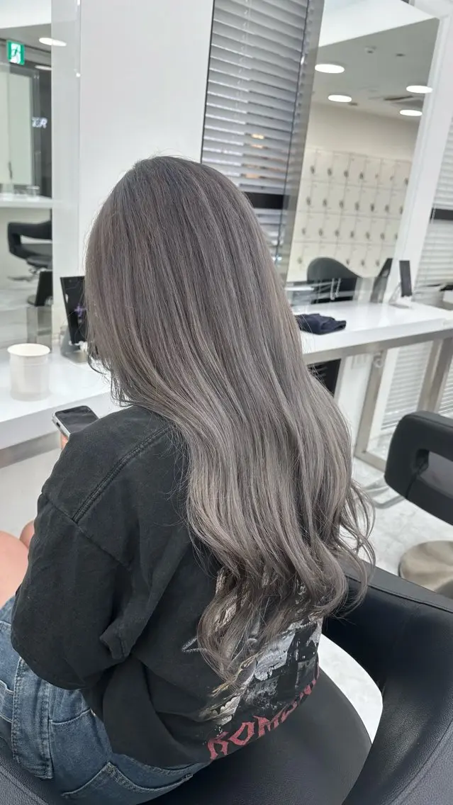 ロング カラー ヘアカラー トリートメント ヘッドスパ ヘアセット 似合わせstyle ❤︎misaki❤︎のヘアスタイル