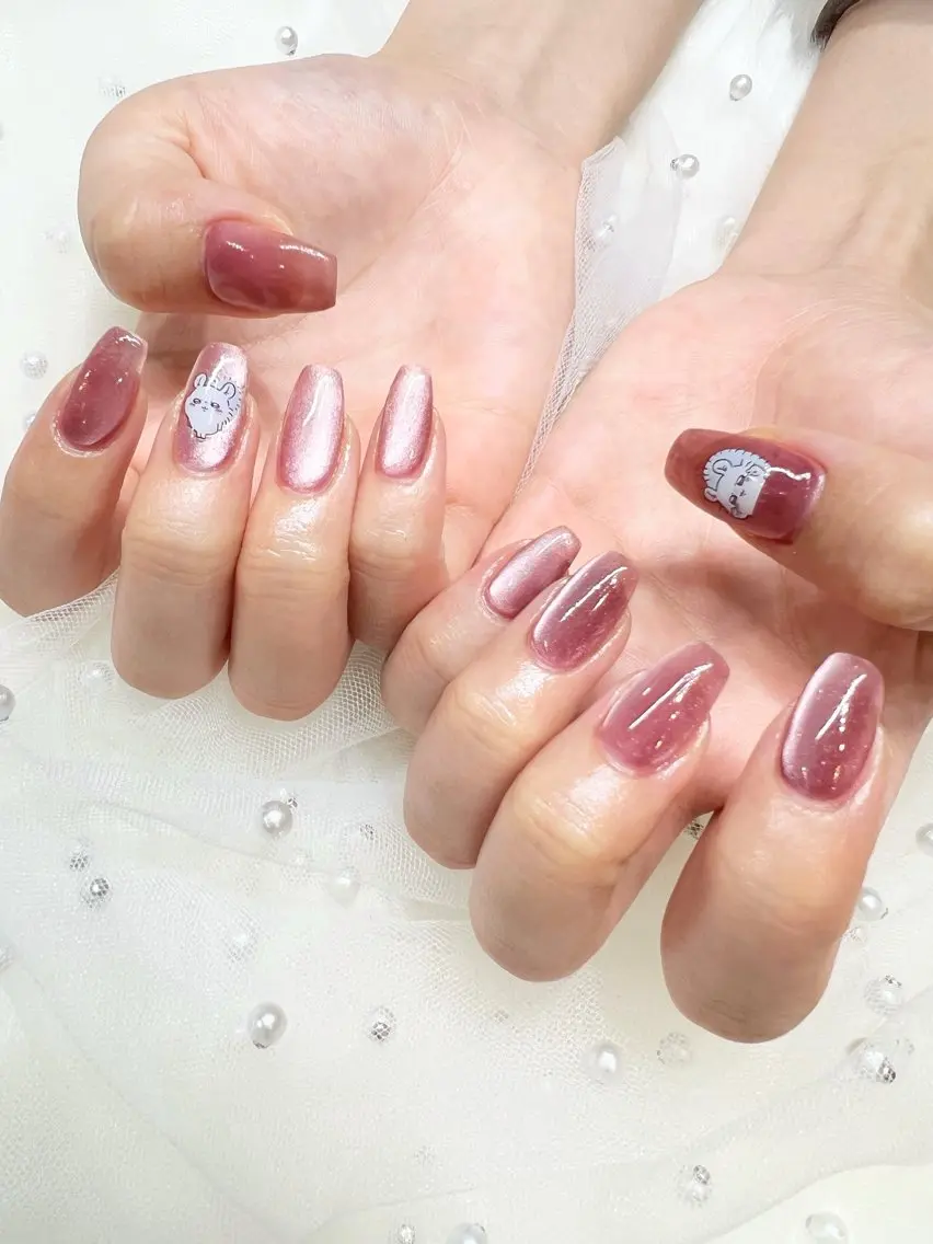 ネイル マグネットネイル ハンドネイル glow_ nailのネイルデザイン
