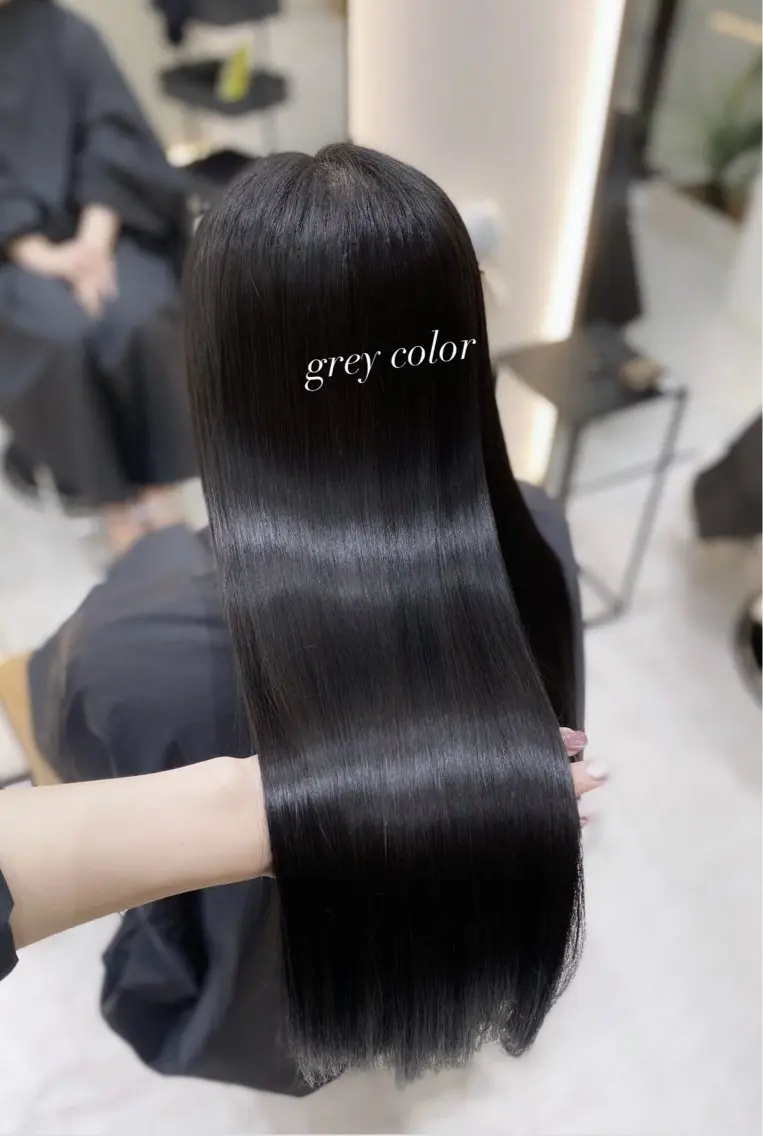 ロング カラー 透明感カラー 髪質改善 トリートメント ヘアカラー トリートメント 艶髪・透明感カラー・ 韓国ヘア・Yuriのヘアスタイル