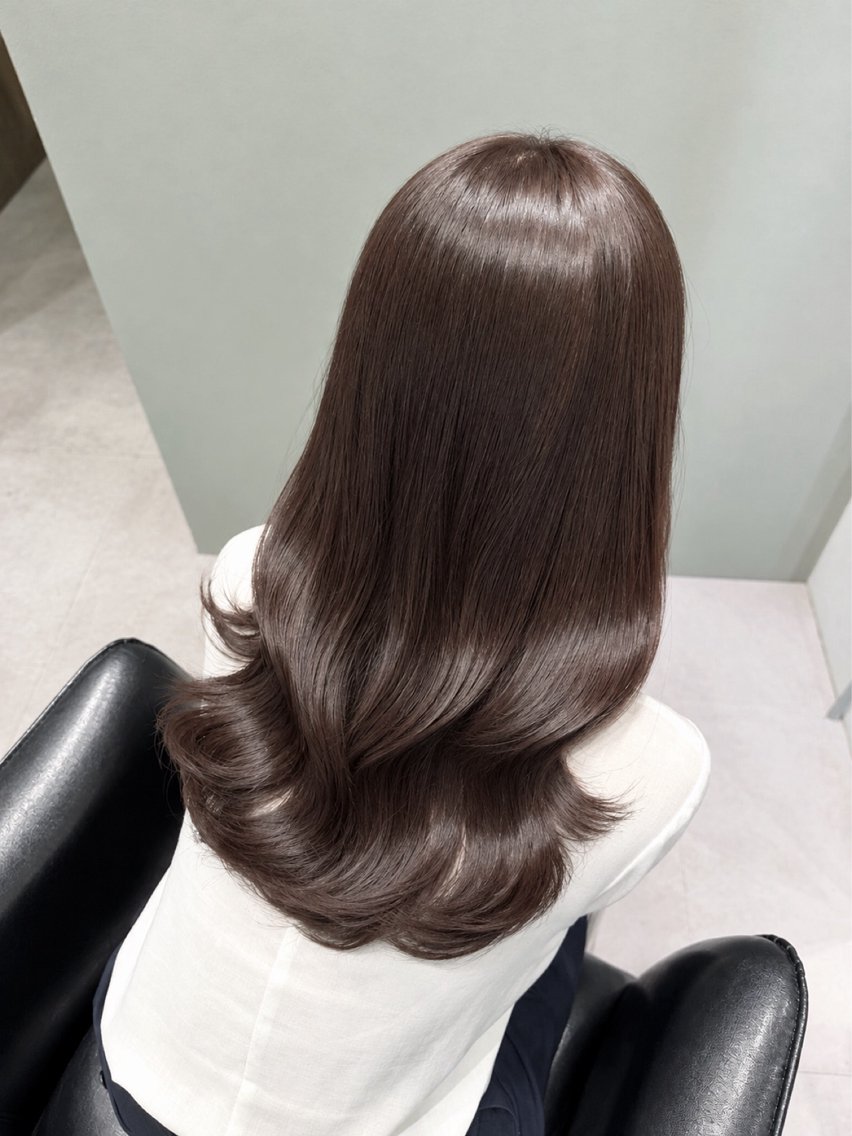 ロング カラー ヘアカラー トリートメント vale 🤍akane🤍のヘアスタイル