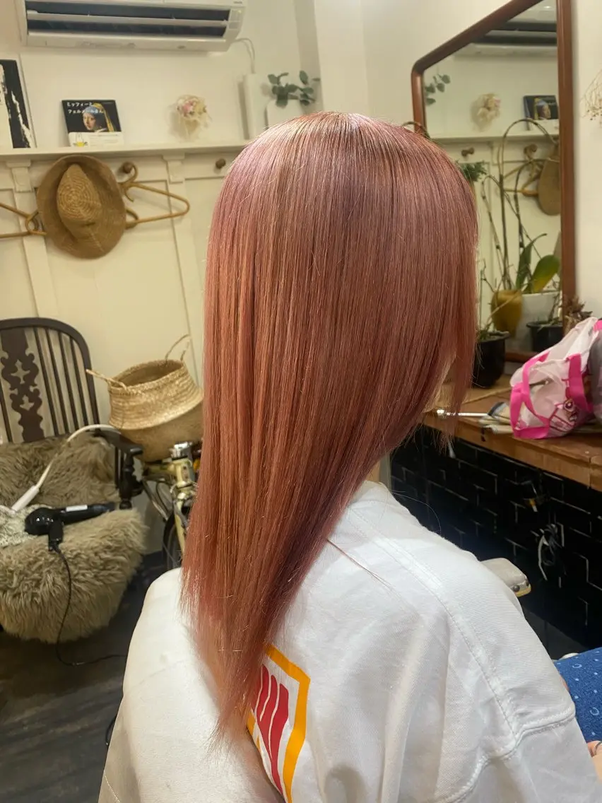 ロング パーマ ストレートパーマ カット 縮毛矯正 Ruri hair magomusumeのヘアスタイル