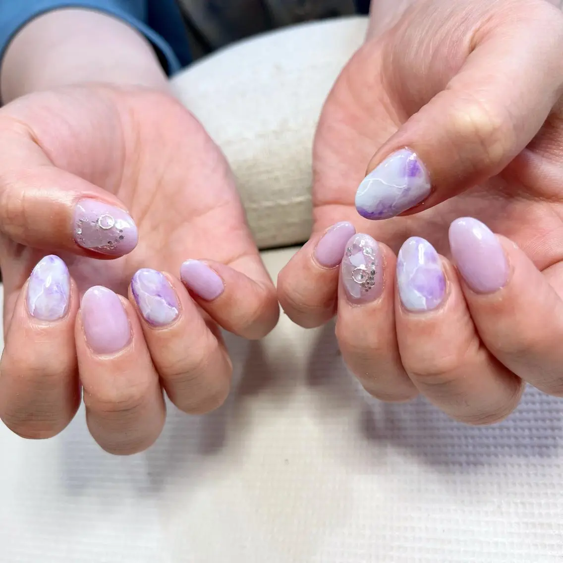 ネイル 大理石ネイル(マーブル) ハンドネイル Jasmine NAILのネイルデザイン