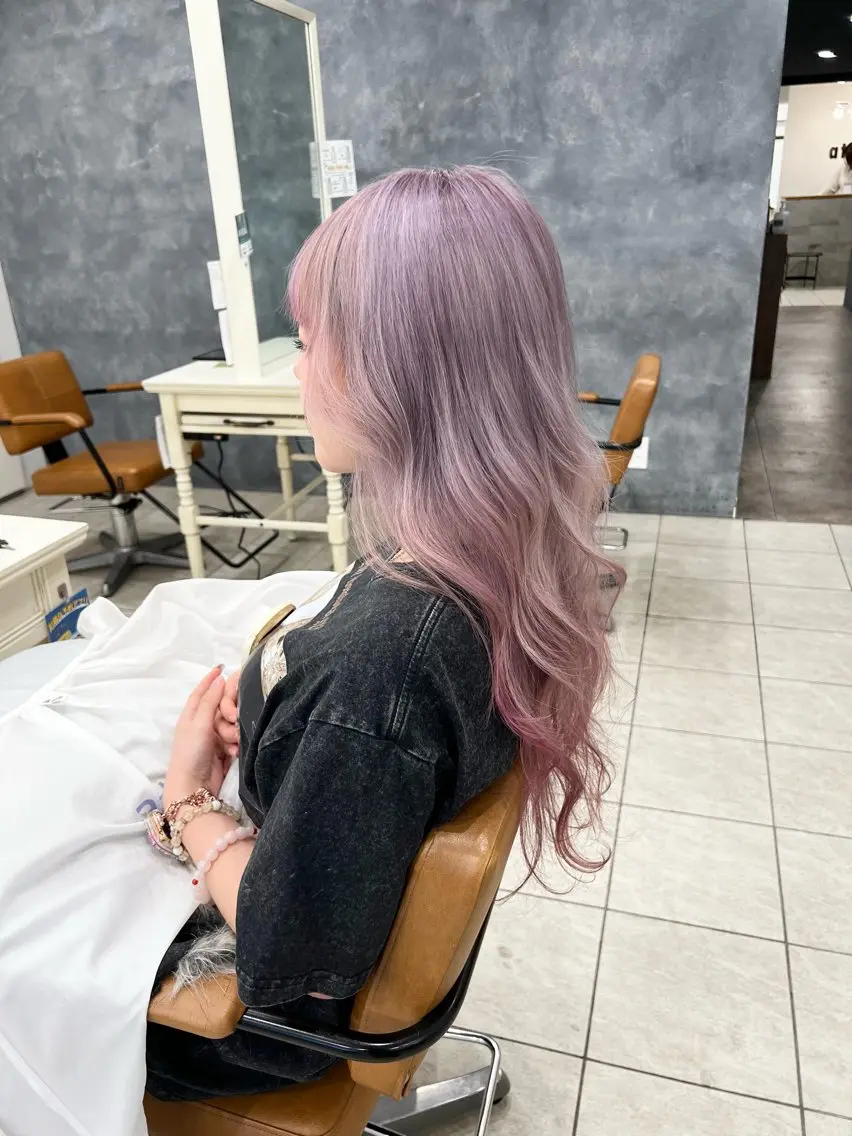 ロング カラー カット ヘアカラー メンズカットグラデー ションカラー/ケイゴのヘアスタイル