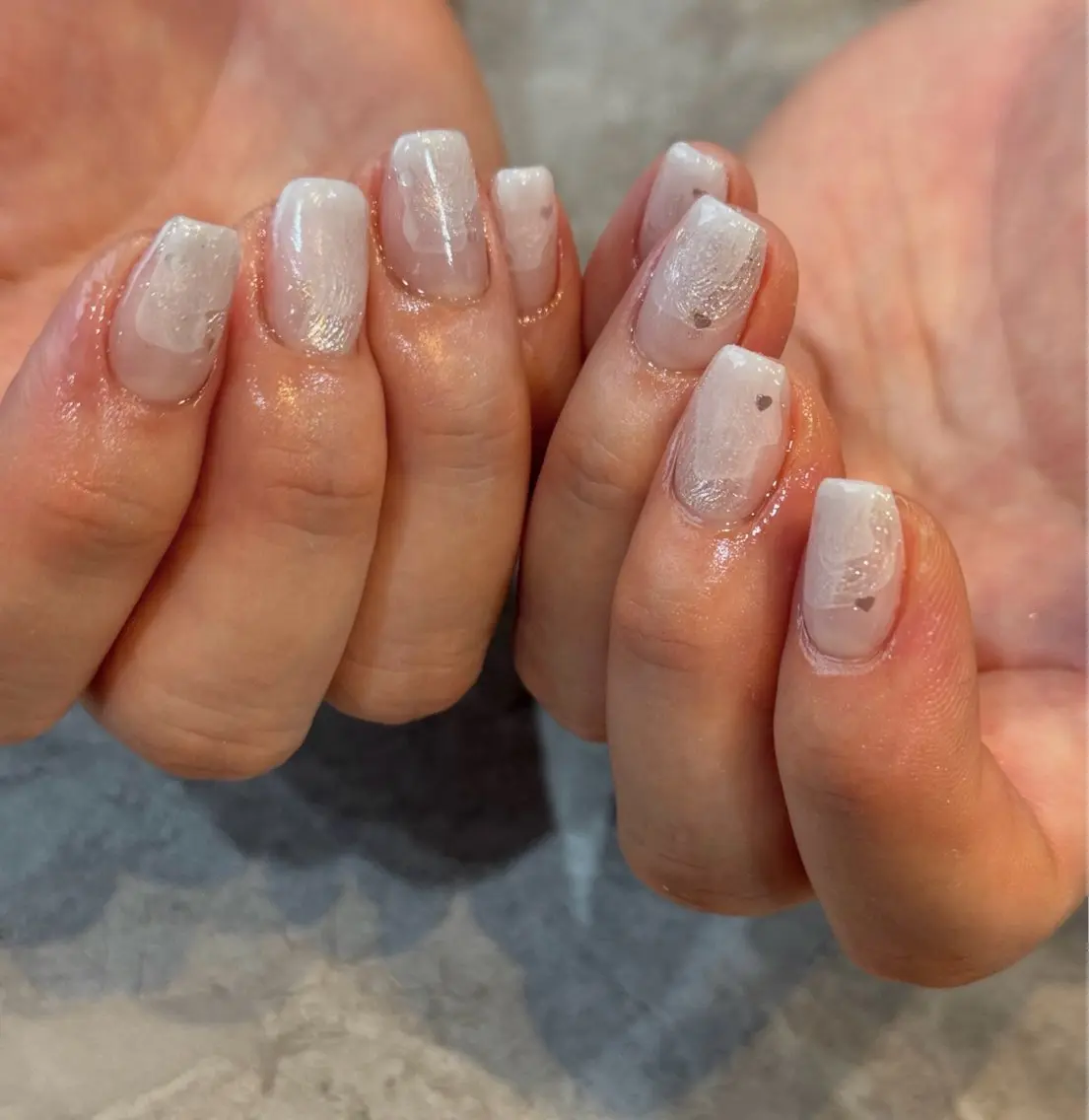 ネイル ニュアンスネイル シンプルネイル ハンドネイル Blé nailのネイルデザイン