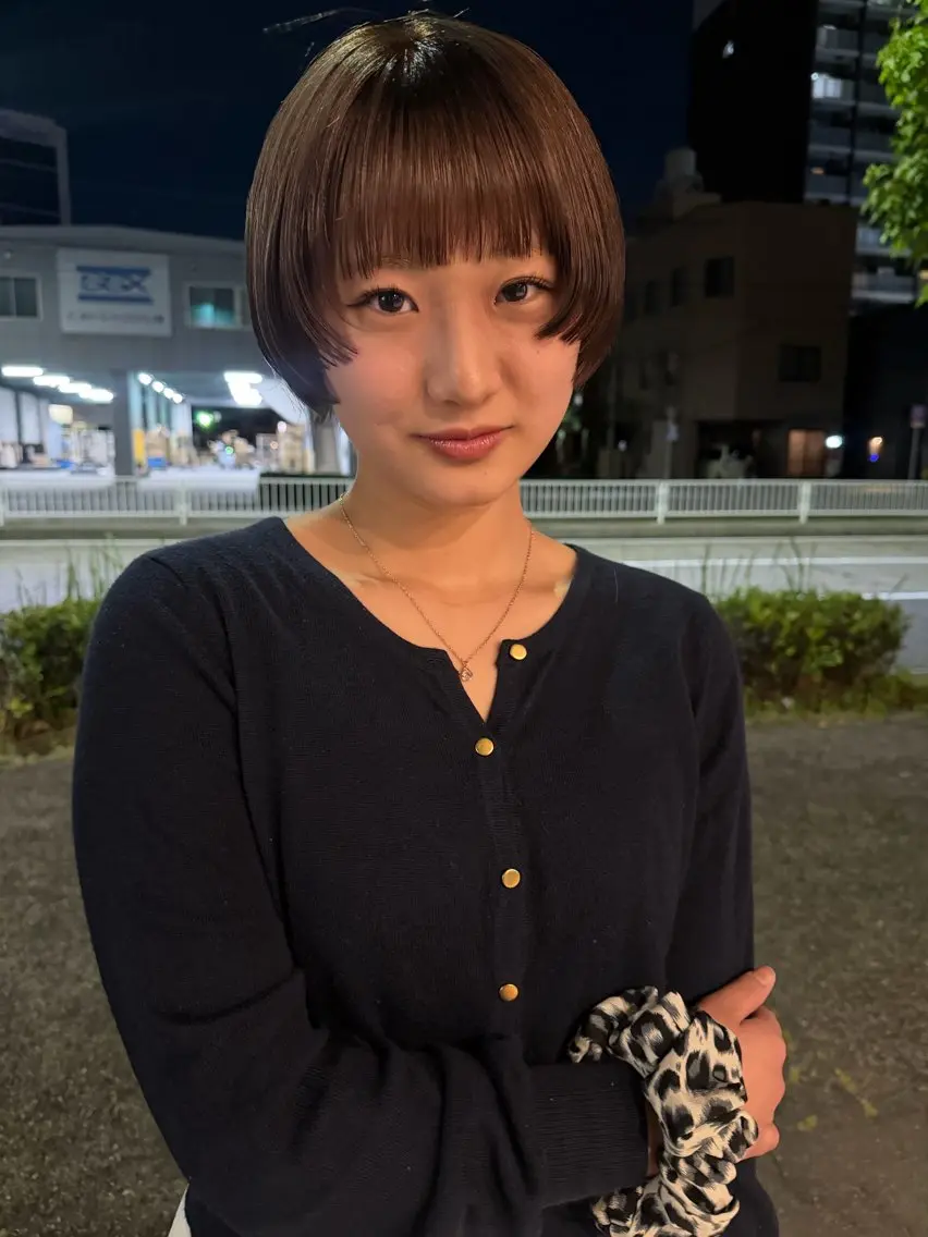 ショート カラー ヘアカラー にこ /iciのヘアスタイル