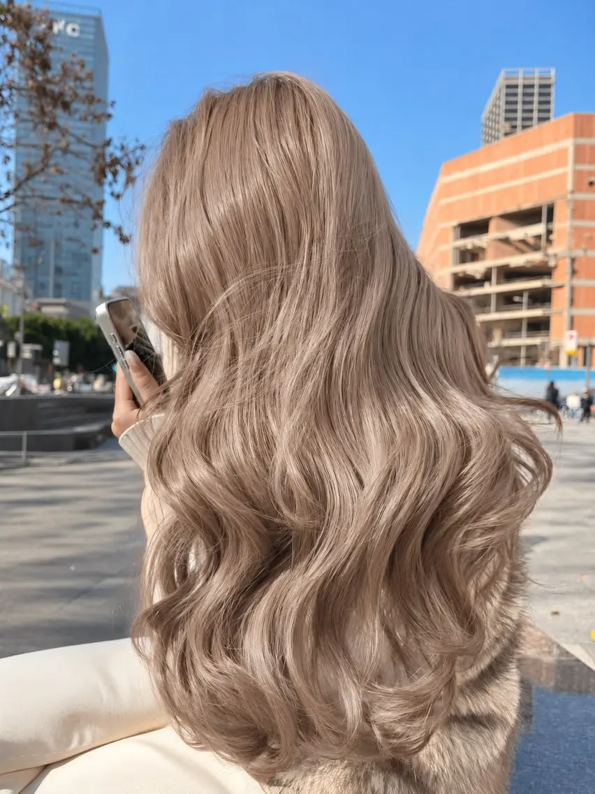 ロング カラー ヘアアレンジ ヘアカラー トリートメント 透明感カラー🎀艶髪 Anju/渋谷🎀のヘアスタイル