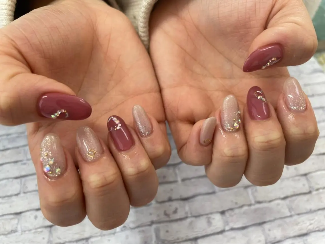 ネイル ハンドネイル Mana‪ ‪·͜· ❤︎‬のネイルデザイン